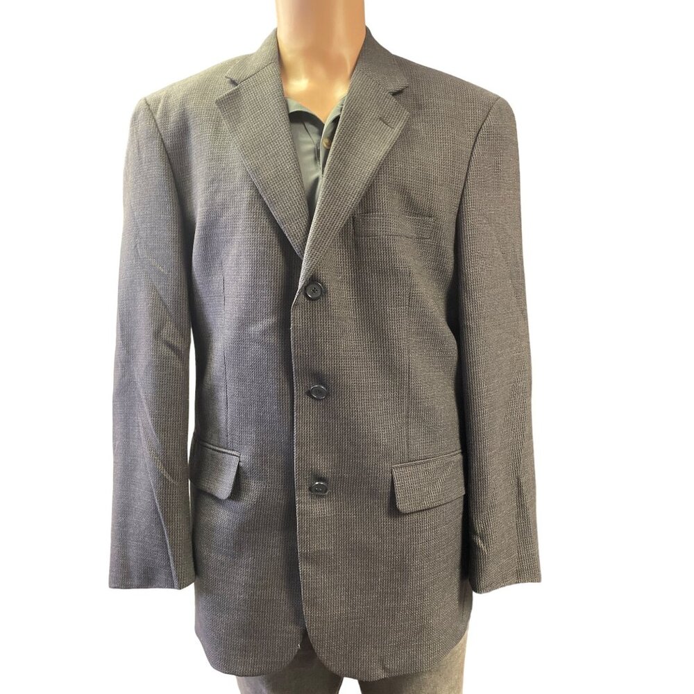 Alfani Men's Gray Blazer/Jacket Long Sleeve 3 Buttons Size L  SKU 2766